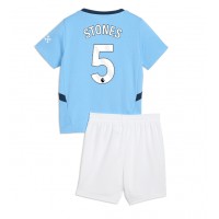 Manchester City John Stones #5 Hjemmedraktsett Barn 2024-25 Kortermet (+ Korte bukser)